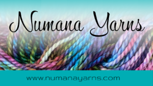 Numana Yarns on a background of colourful yarns